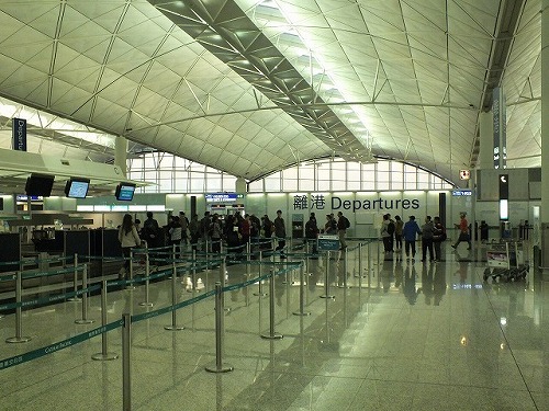 香港国際空港のチェックイン