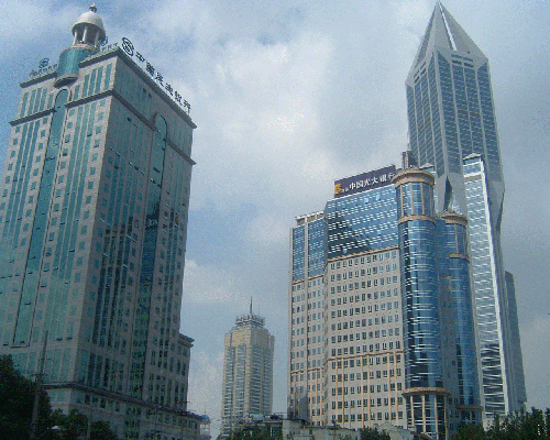 上海の銀行街