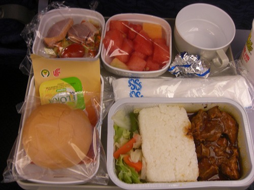 2009年11月北京−英国機内食