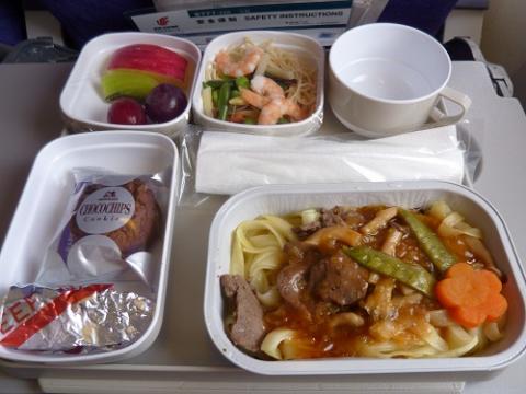 2010年7月東京−北京の機内食